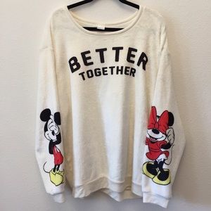 Disney Mickey & Minnie Pullover Sweater